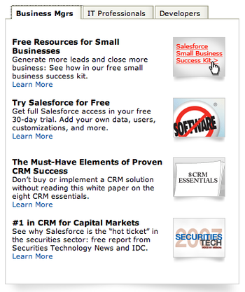 Salesforce.com - B2B Web Marketing Usability Case Study